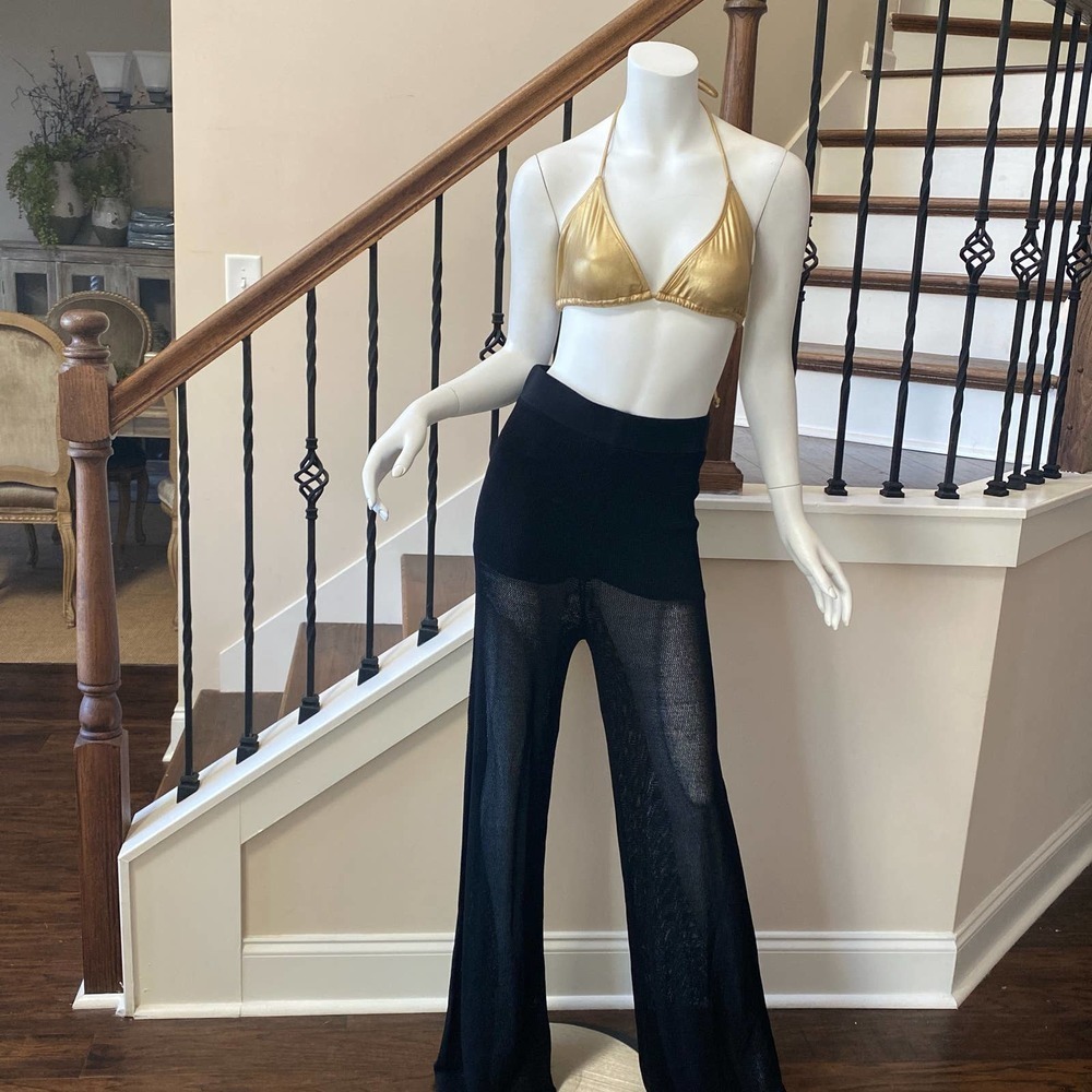 ZARA Mesh Knit Swim Wear Cover Up Pants, size Medium - Picture 4 of 11
